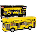 Miniatyrbillede 1 af 6: Yellow City Bus With Friction Drive 1:18