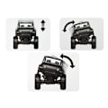 Miniatyrbillede 8 af 9: Red Remote Controlled Jeep Terrain Car 2.4G