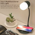 Miniatyrbilde 2 av 5: PROMATE LumiQi LED Table Lamp with Wireless charging and Bluetooth speaker