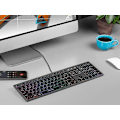 Miniatyrbillede 3 af 5: A4Tech FSTYLER FX60H (Neon Backlit) keyboard USB QWERTY Black, Grey
