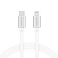 Miniatyrbillede 3 af 4: Swissten Datový Kabel Textile USB-C / Lightning 1,2 M Stříbrný