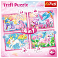 Pikkukuva 1 / 6: TREFL Puzzle 4 in 1 set Unicorns