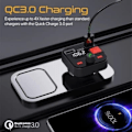 Miniatyrbillede 5 af 7: PROMATE PowerTune-30W Bluetooth FM Transmitter QC3.0 / PD30W / USB / Hands-free