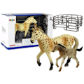 Miniatyrbilde 1 av 4: Set of 2 Horse figures  Knabstrupper horse with foal and pen