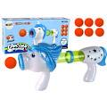 Miniatyrbillede 1 af 4: Soft Ball Launcher Gun Unicorn Blue Pink