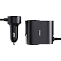 Miniatyrbillede 1 af 9: Baseus High Efficiency 1for2 Car Charger 30W