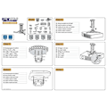 Miniatyrbillede 6 af 8: Neomounts BEAMER-C80 bracket - full-motion - for projector - white