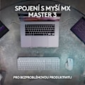 Miniatyrbild 3 av 8: Logitech MX Keys S Advanced Wireless Illuminated Keyboard - CZ/SK - GRAPHITE