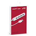 Pikkukuva 3 / 3: Speedlink USB hub Snappy Slim 4-port USB 2.0 Passive, white (SL-140000-WE)