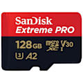 Miniatyrbild 2 av 3: SanDisk Extreme PRO 128 GB MicroSDXC UHS-I Class 10