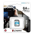 Miniatyrbillede 3 af 3: Kingston 64GB SDXC Canvas Go Plus 170R C10 UHS-I U3 V30