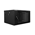 Miniatyrbillede 1 af 7: Lanberg WF02-6606-10B rack cabinet 6U Wall mounted rack Black