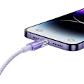 Miniatyrbillede 2 af 10: Fast Charging cable Baseus USB-A to Lightning Explorer Series 1m 2.4A (purple)