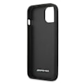 Pikkukuva 8 / 8: AMG AMHCP13SGSEBK Leather Debossed Lines Back Case For Apple iPhone 13 Mini Black