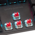 Miniatyrbillede 4 af 6: Mars Gaming MK422RUS Gaming Mechanical Keyboard RGB / Red Switch / US