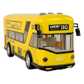 Miniatyrbillede 5 af 6: Yellow City Bus With Friction Drive 1:18