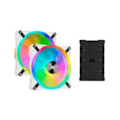 Miniatyrbillede 3 af 4: CORSAIR iCUE QL140 RGB 140mm Double Fan White