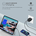 Miniatyrbillede 5 af 7: PROMATE PowerPort-33 GaNFast Charger adapter 33W / USB-C PD / USB-A