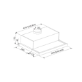 Miniatyrbild 3 av 3: CATA | Hood | TFH 5250 X | Telescopic | Energy efficiency class D | Width 50 cm | 325 m³/h | Slider control | LED | Inox
