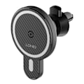 Miniatyrbillede 2 af 6: LDNIO Car Mount ,MA20 with inductive charger 15W and metal ring (Black)