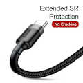 Miniatyrbillede 8 af 11: Baseus CATKLF-UG1 USB cable 3 m USB A USB C Black