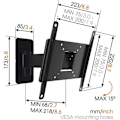 Pikkukuva 4 / 5: Vogels | Wall mount | MA2030-A1 | Full motion | 19-40 " | Maximum weight (capacity) 15 kg | Black