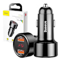 Miniatyrbilde 8 av 8: Baseus Magic Car Charger 2x USB / QC /  3.0 / 45W