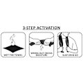 Pikkukuva 1 / 4: Sports towel AVENTO Cooling  41ZD 80x30cm Light grey/Anthracite