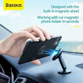 Miniatyrbild 8 av 8: Baseus Tool Invisible Phone Holder Ring Silver (SUYB-0S)