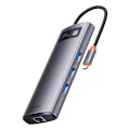 Miniatyrbillede 2 af 6: Hub 7in1 Baseus Metal Gleam Series, USB-C to 3x USB 3.0 + 2x HDMI + USB-C PD + Ethernet RJ45