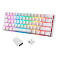 Miniatyrbillede 4 af 6: Wireless Mechanical keyboard Motospeed SK62 White (red switch)