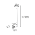 Miniatyrbild 5 av 7: Neomounts FPMA-C050 bracket - full-motion - for LCD display - black