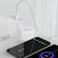Miniatyrbillede 9 af 11: Baseus TZCATZJ-02 USB cable 1.5 m USB A USB C White