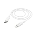 Miniatyrbillede 2 af 3: Hama Charging Cable, USB-C - Lightning, 1 m, white