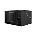 Miniatyrbillede 2 af 7: Lanberg WF02-6606-10B rack cabinet 6U Wall mounted rack Black