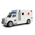Pikkukuva 2 / 4: Auto Ambulance with friction drive white 1:20 with sound