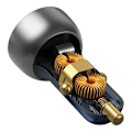 Pikkukuva 9 / 9: Baseus Particular Digital Dual Quick Charger Car Charger QC+PPS / 65W