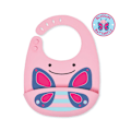 Miniatyrbilde 1 av 4: SKIP HOP silicone bib Zoo Fold & Go Butterfly 232202