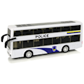 Pikkukuva 2 / 8: White Double-decker Police Bus with Pull Down Sound