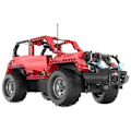 Miniatyrbillede 3 af 8: Construction Blocks Jeep Remote Controlled CADA 2.4G 531 Elements
