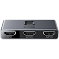 Miniatyrbild 4 av 9: SWITCH video Baseus Matrix, HDMI bidirectional - 2x HDMI 4K / 30 Hz, gri "CAHUB-BC0G" (timbru verde 0.8 lei) - 6953156219700