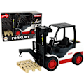 Miniatyrbilde 1 av 7: Forklift Truck Moving Fork Pallet.