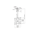 Miniatyrbilde 1 av 3: Multibrackets MB-3090 TV ceiling bracket 23"-55" / 20kg