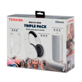 Miniatyrbillede 3 af 4: Toshiba Wireless Audio Triple Pack HSP-3P19 White