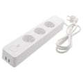 Miniatyrbild 1 av 5: Branch Socket DELTACO SMART HOME 3xCEE 7/4, USB-A 2A, white / SH-P03USB2