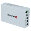 Pikkukuva 3 / 4: Swissten Qualcomm 3.0 QC Smart IC Premium Travel Charger USB 5x 2.1A  50W