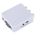 Pikkukuva 5 / 6: RoGer Adapter to Transfer RCA to VGA Signal (+Audio) White
