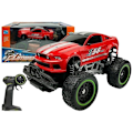 Miniatyrbillede 1 af 7: Remote controlled Car Off-road R/C Red High Wheels