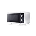 Miniatyrbillede 5 af 5: Sharp | Microwave Oven | YC-MS01E-W | Free standing | 800 W | White