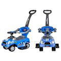 Pikkukuva 1 / 6: Coupe Car Manual Ride On with Parent Handle - Blue